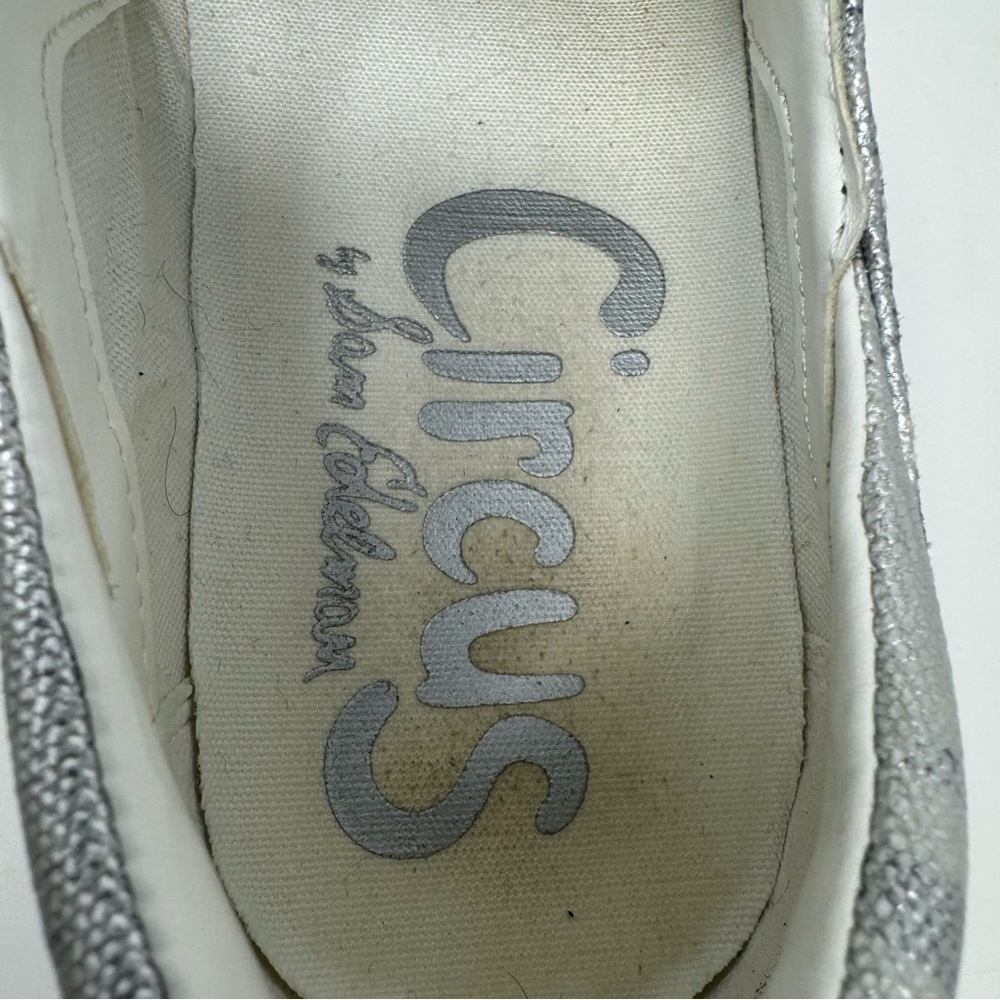 Circus by Sam Edelman Silver Slip-On Sneaker Later Alligator Statement Kidcore - Picture 15 of 16